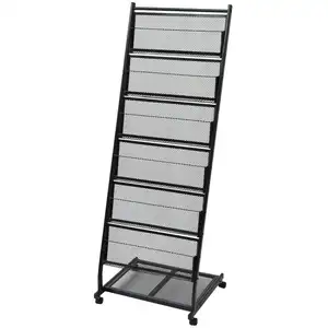 Comparateur de prix : vidaXL Porte-revues 47,5 x 43 x 133 cm Noir A4