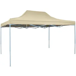 Comparateur de prix : vidaXL Tente pliable 3 x 4,5 m Blanc crème