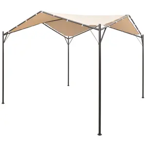 vidaXL Chapiteau tente 4 x 4 m Beige AcierVendu parvidaxl