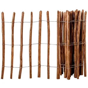 vidaXL Clôture à piquets Bois de noisetier 90x500 cmVendu parvidaxl