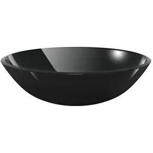 Comparateur de prix : vidaXL Lavabo Verre trempé 42 cm Noir