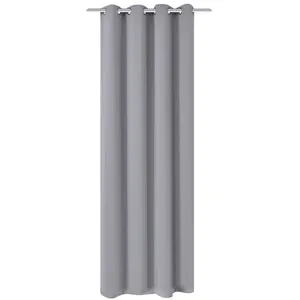Comparateur de prix : vidaXL Rideau occultant avec oeillets métalliques 270 x 245 cm Gris