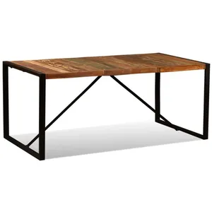Comparateur de prix : vidaXL Table de salle à manger Bois de récupération massif 180 cm