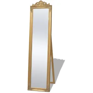 Comparateur de prix : vidaXL Miroir sur pied Style baroque 160x40 cm Doré