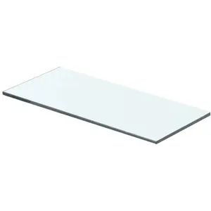 Comparateur de prix : vidaXL Panneau pour étagère Verre transparent 40 x 12 cm