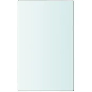 vidaXL Panneau pour étagère Verre transparent 20 x 12 cm pas cher