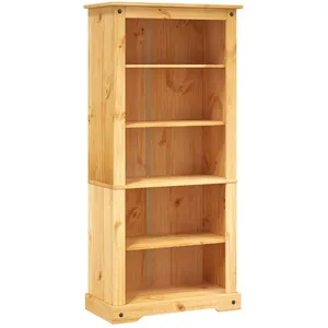 Comparateur de prix : vidaXL Bibliothèque 5 niveaux Gamme Corona Pin mexicain 81x40x170 cm