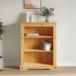 Comparateur de prix : vidaXL Bibliothèque 3 niveaux Gamme Corona Pin mexicain 81x29x100 cm