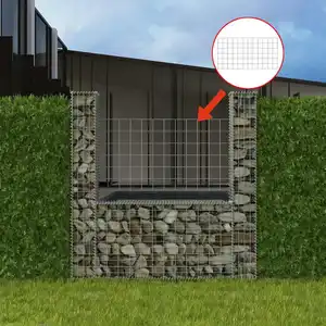 Comparateur de prix : vidaXL Panier de gabion en forme de U Acier galvanisé 160x20x150 cm