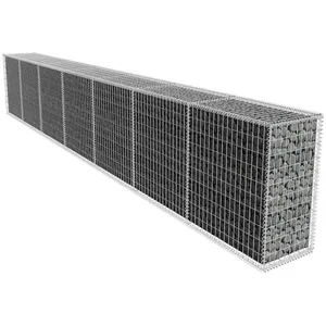 Comparateur de prix : vidaXL Mur en gabion avec couvercle Acier galvanisé 600x50x100 cm