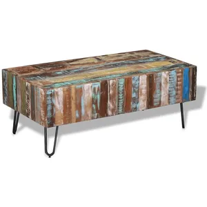 Comparateur de prix : vidaXL Table basse Bois massif de récupération 100x50x38 cm
