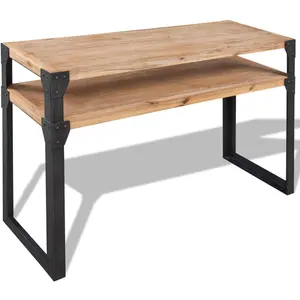 vidaXL Table console Bois d'acacia massif 120 x 40 x 85 cm