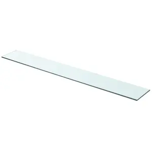 vidaXL Panneau d’étagère Verre transparent 90 x 12 cm pas cher
