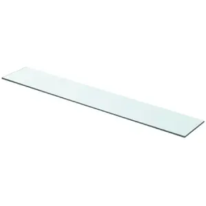 Comparateur de prix : vidaXL Panneau pour étagère Verre transparent 80 x 12 cm