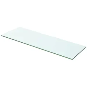 vidaXL Panneau d’étagère Verre transparent 60 x 15 cm pas cher