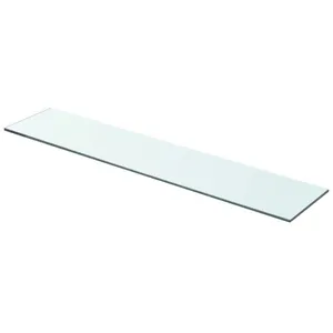 Comparateur de prix : vidaXL Panneau d’étagère Verre transparent 70 x 15 cm