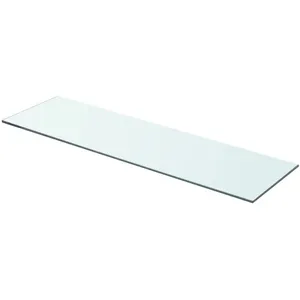 vidaXL Panneau pour étagère Verre transparent 70 x 20 cm pas cher