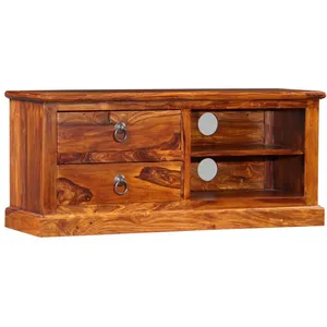 Vidaxl - Meuble tv Bois massif de Sesham 90 x 30 x 40 cm Brun pas cher
