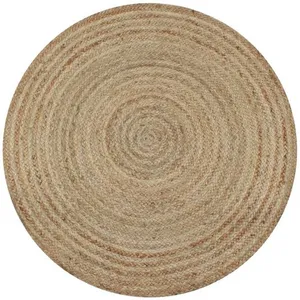 Comparateur de prix : vidaXL Tapis Jute tressé 90 cm rond