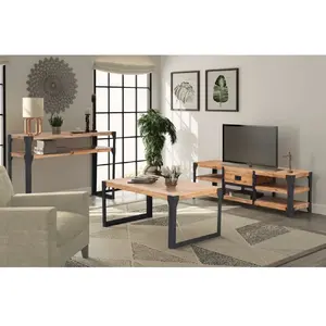 Comparateur de prix : vidaXL Mobilier de salon 3 pièces Bois d'acacia massif