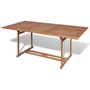 Comparateur de prix : vidaXL Table de jardin 180x90x75 cm Bois de teck solide