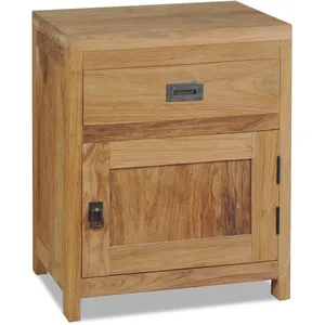 vidaXL Table de chevet teck massif 40x30x50 cm pas cher