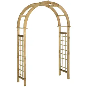 Comparateur de prix : vidaXL Arche avec treillis Bois de pin vert imprégné