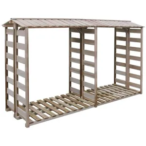 Comparateur de prix : vidaXL Abri de stockage du bois de chauffage 300x90x176cm Pin imprégné