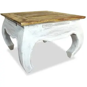vidaXL Table D'appoint Bois De Récupération Massif 50 X 50 X 35 Cm