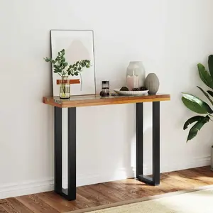 Comparateur de prix : vidaXL Table console Teck 100 x 35 x 75 cm