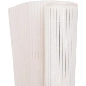 Comparateur de prix : vidaXL Clôture de jardin Double face 90 x 500 cm Blanc