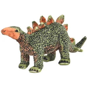 Comparateur de prix : vidaXL Jouet en peluche Dinosaure Stegosaurus Vert et orange XXL