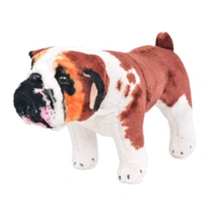 vidaXL Jouet en peluche Chien de race Bulldog Marron et blanc XXLVendu parcarrefour
