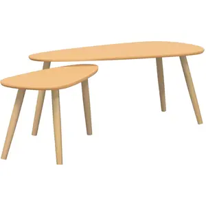 Comparateur de prix : vidaXL Ensemble de tables basses 2 pcs Bois de pin massif Marron