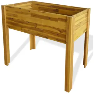 Comparateur de prix : vidaXL Lit surélevé de jardin Bois massif d'acacia