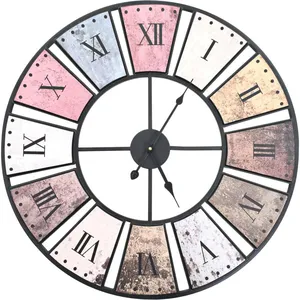 Comparateur de prix : vidaXL Horloge murale vintage avec mouvement à quartz 60 cm XXL