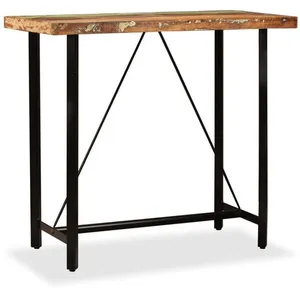 Comparateur de prix : Table de bar Bois massif de récupération 120 x 60 x 107 cm Vidaxl n/a