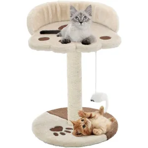 Comparateur de prix : vidaXL Arbre à chat avec griffoir en sisal 40 cm Beige et Marron
