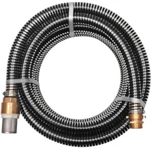 Comparateur de prix : vidaXL Tuyau d'aspiration avec raccords en laiton 4 m 25 mm Noir