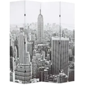 Comparateur de prix : vidaXL Cloison de séparation pliable 160x170 cm New York Noir et blanc