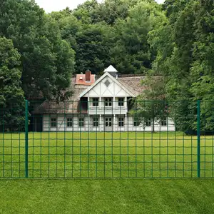 Comparateur de prix : vidaXL Clôture Euro Acier 20x1,2 m Vert