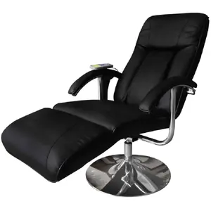 vidaxl fauteuil de massage et de relaxation électrique noir pas cher