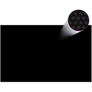Comparateur de prix : vidaXL Film solaire de piscine PE rectangulaire flottant 8x5 m Noir