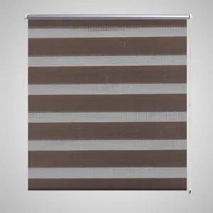 vidaXL Store enrouleur tamisant 90 x 150 cm marron pas cher