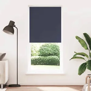 vidaXL Store enrouleur occultant 80 x 230 cm bleu pas cher