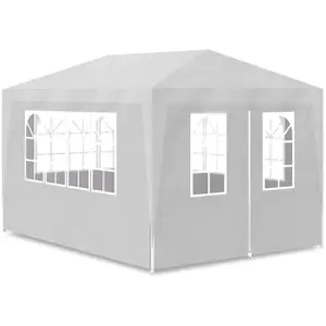 Comparateur de prix : VIDAXL Tonnelle de Jardin/Pavillon de Jardin/Tente de réception Chapiteau Blanc 3x4m