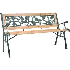 vidaXL Banc de jardin 122 cm Bois pas cher
