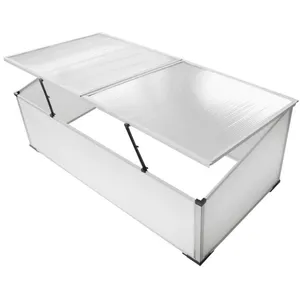 vidaXL Serre froide à 2 couvercles 110x55x41 cm