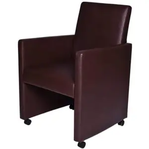 Comparateur de prix : Vidaxl - Chaises à manger lot de 2 marron similicuir
