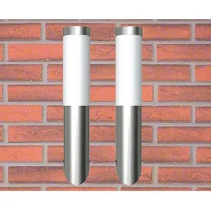 Comparateur de prix : vidaXL Applique murale d'extérieur 2 pcs Acier inoxydable